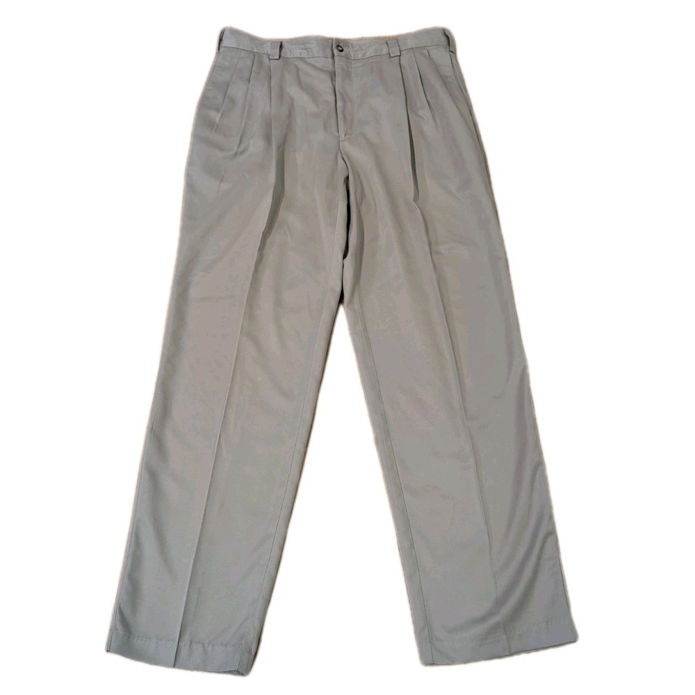Cottonwood Traders Slacks Mens 36x32 Micro Denier Polyester Traveler Vintage 90s